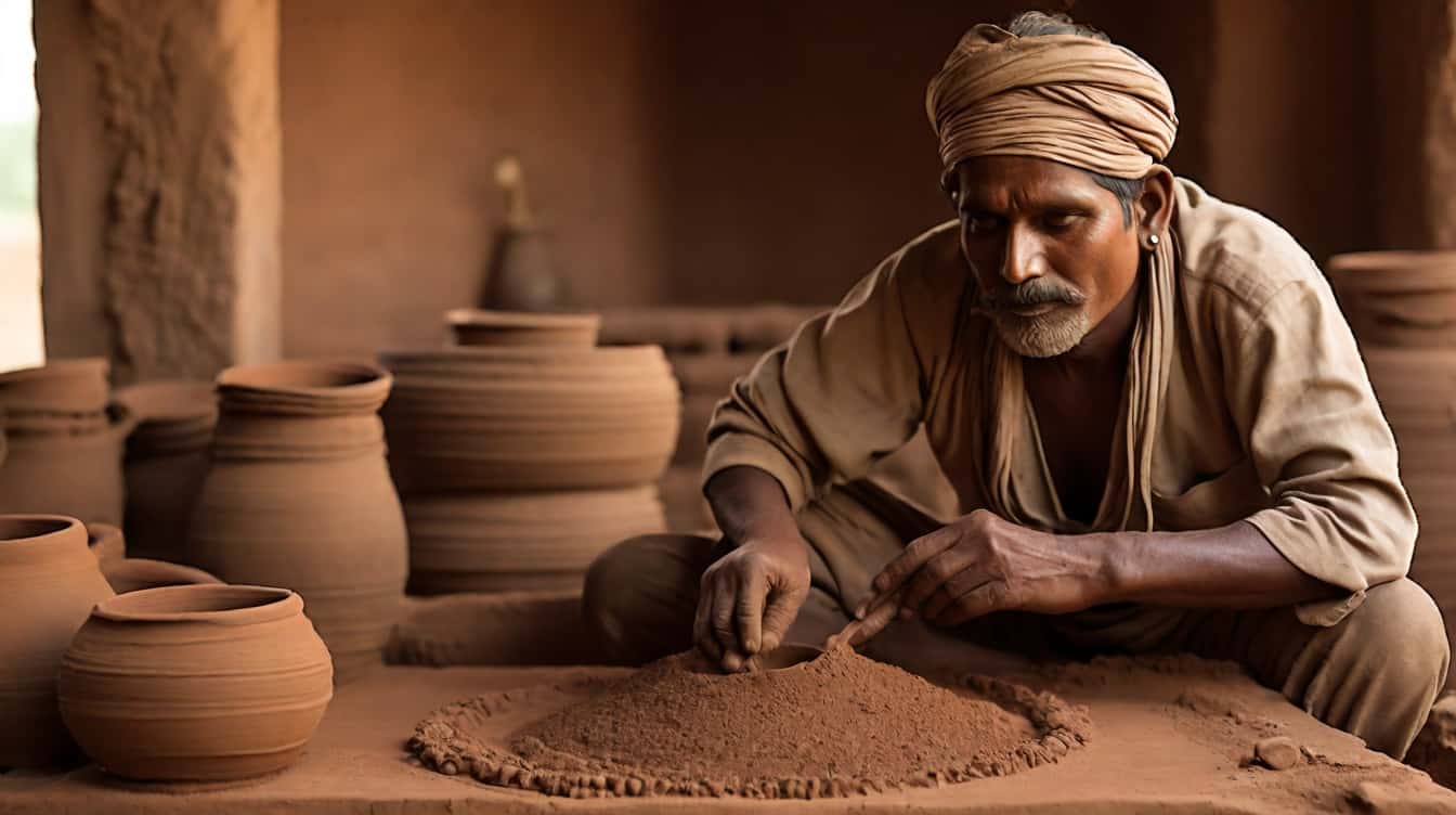 Indian clay craft 