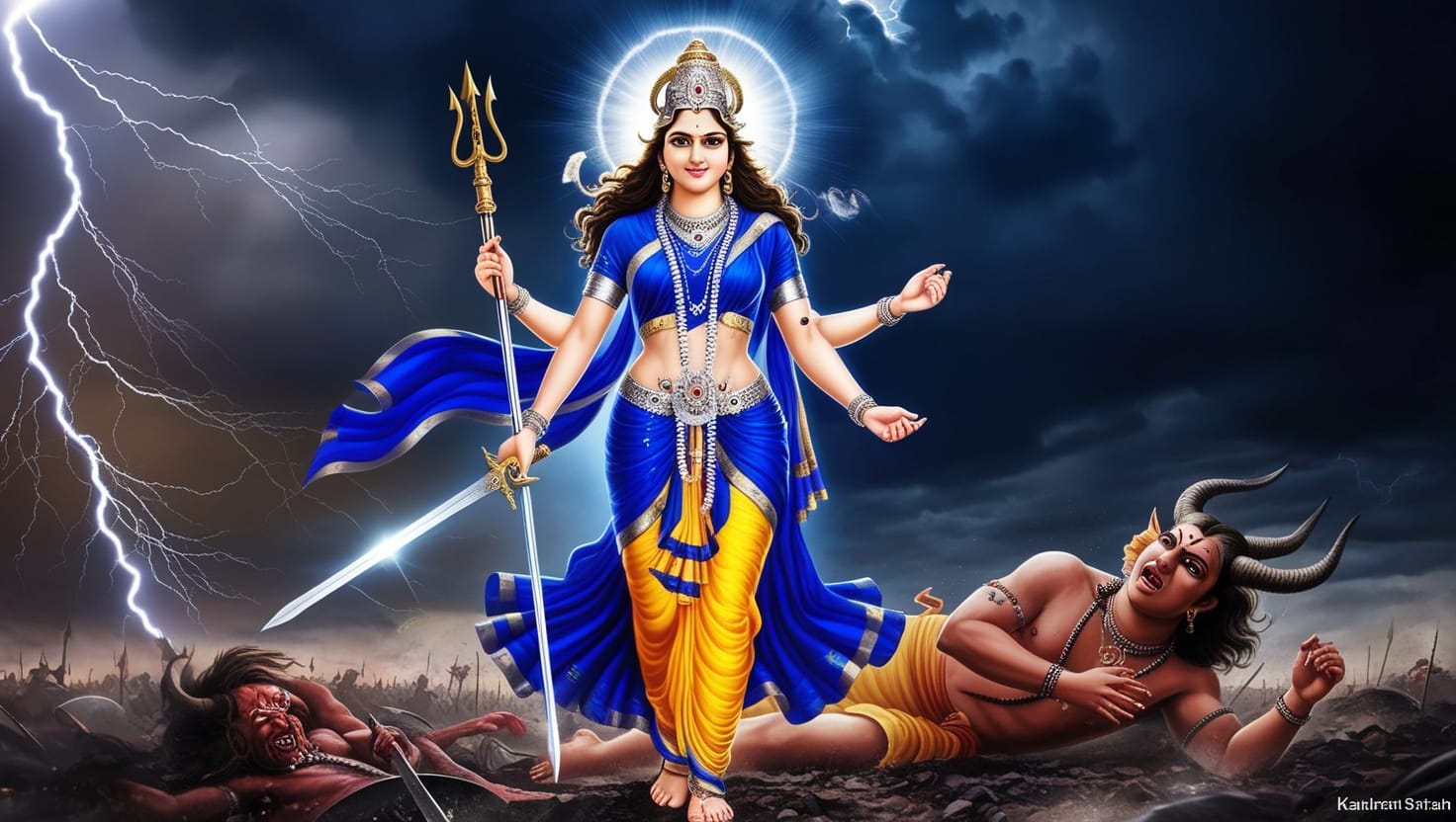Navratri Day 7: Royal Blue (Kalaratri)