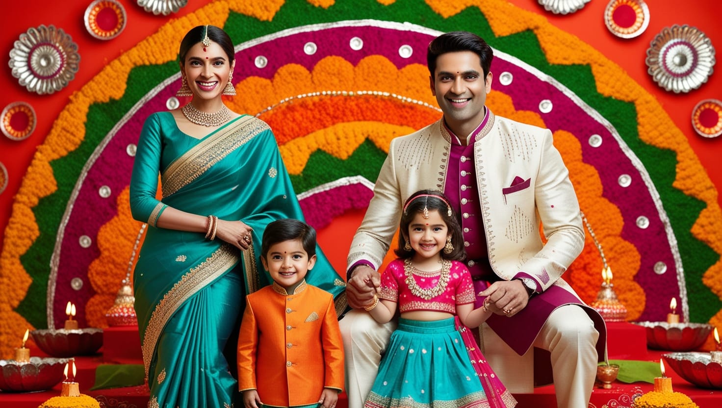 Traditional Clothing for Diwali