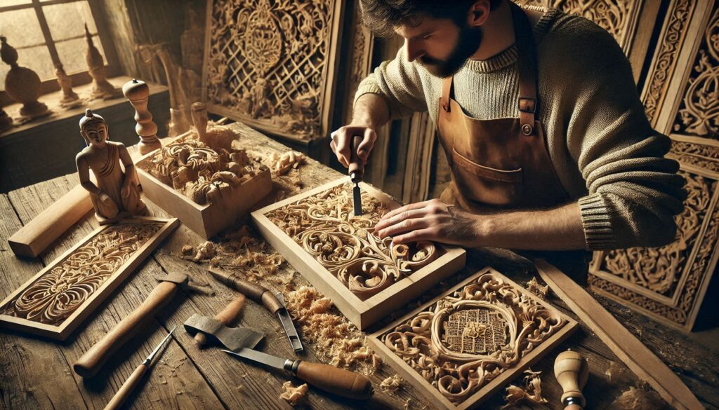 Intricate Wooden Carvings Indian Craft Hub