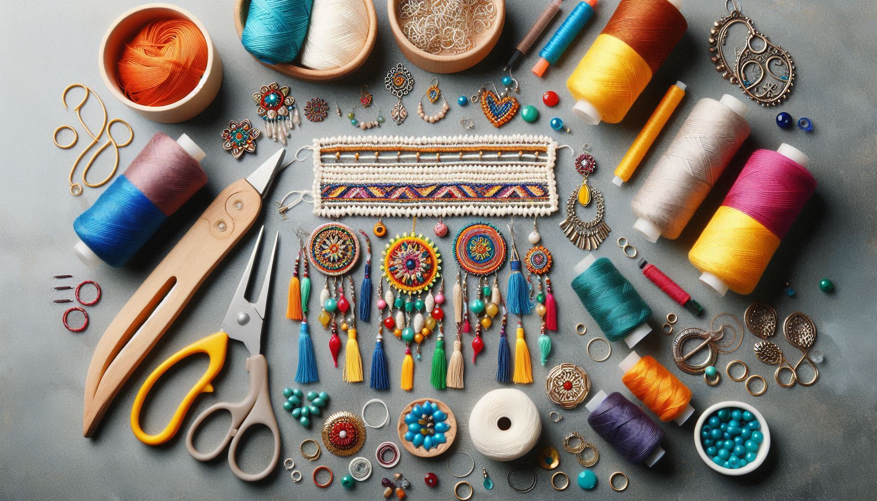 Thread Jewelry Making - Indian Craft Hub